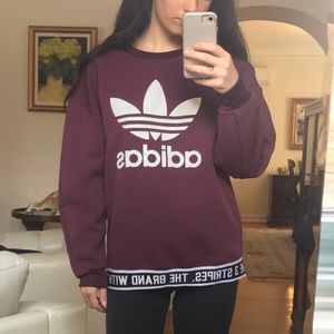 adidas trefoil sweatshirt